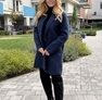 Little Frida szövetkabát sötétkék – Női átmeneti kabát – Innova Fashion – 2. kép